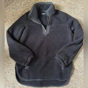 Abercrombie & Fitch Black Zip Up Sweater